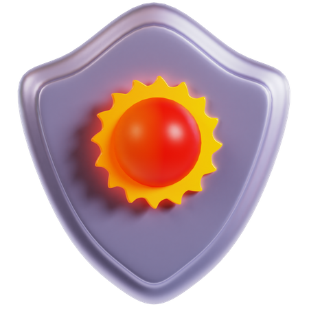 Protection solaire  3D Icon