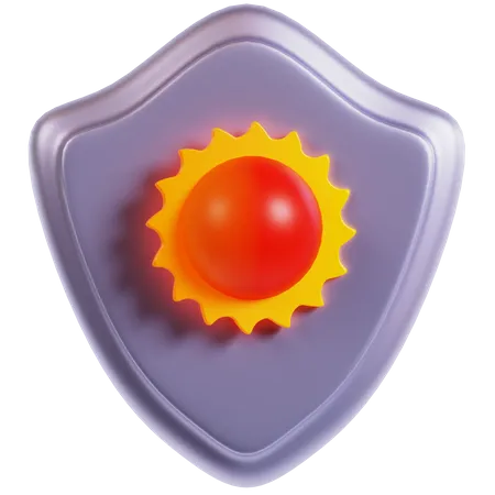 Protection solaire  3D Icon