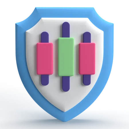 Protection des stocks  3D Icon