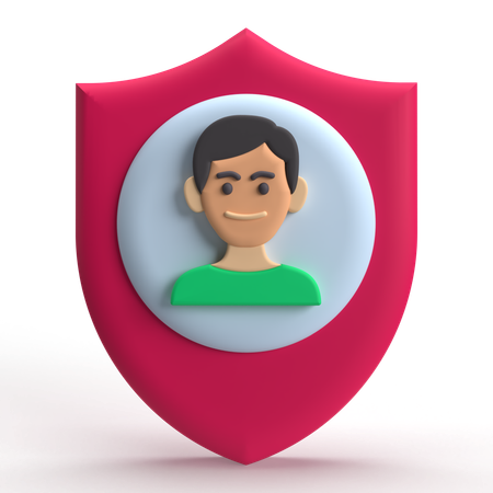 Protection des utilisateurs  3D Icon