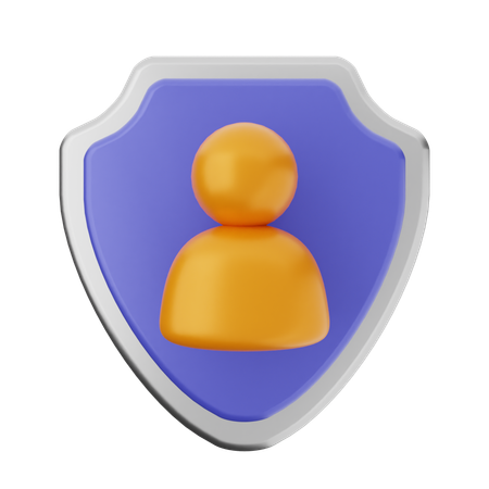 Protection du bouclier utilisateur  3D Icon