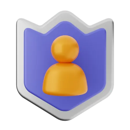 Protection du bouclier utilisateur  3D Icon