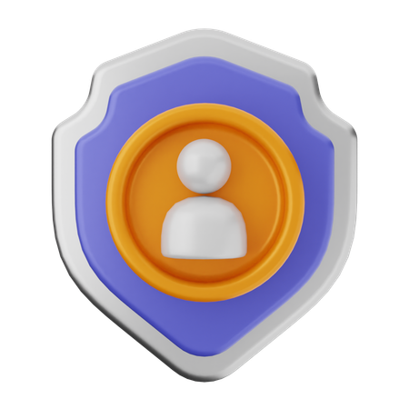 Protection du bouclier utilisateur  3D Icon