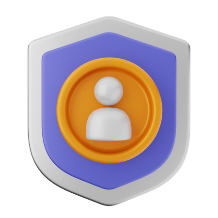 Protection du bouclier utilisateur  3D Icon