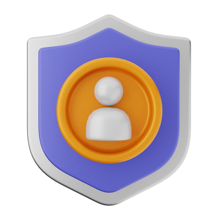 Protection du bouclier utilisateur  3D Icon