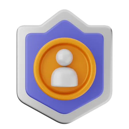 Protection du bouclier utilisateur  3D Icon