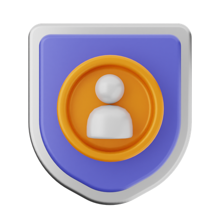 Protection du bouclier utilisateur  3D Icon