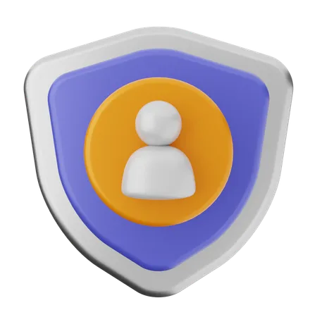 Protection du bouclier utilisateur  3D Icon