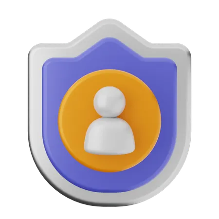 Protection du bouclier utilisateur  3D Icon