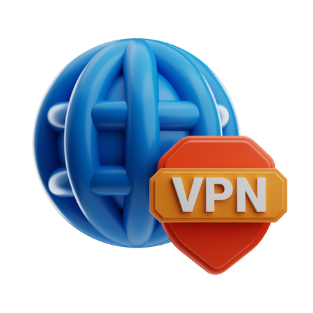 Protection VPN  3D Icon