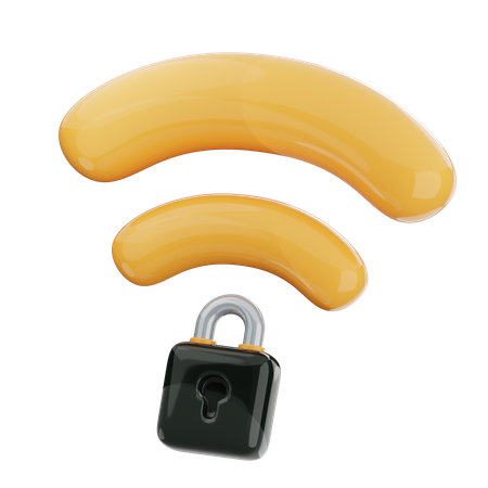 Protection Wi-Fi  3D Icon