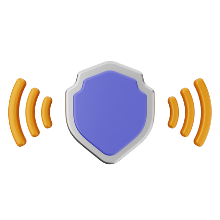 Protection de bouclier wifi  3D Icon