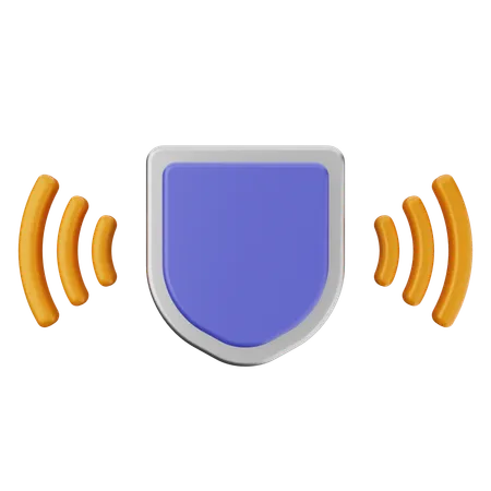 Protection de bouclier wifi  3D Icon