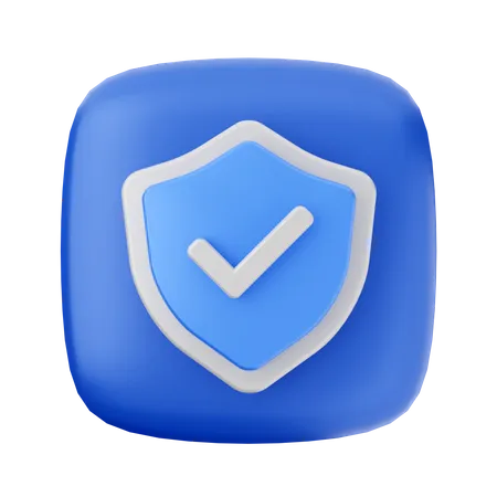 Protective Shield  3D Icon