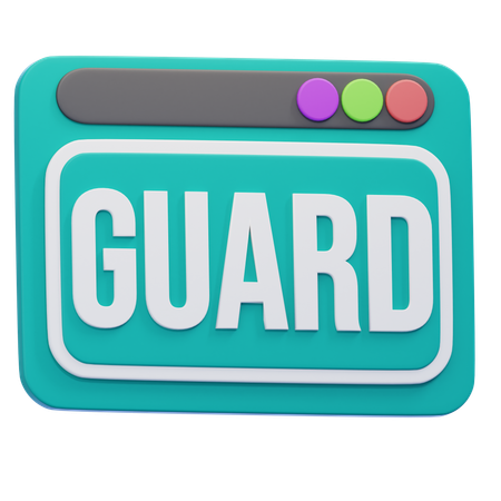 Protector del navegador  3D Icon