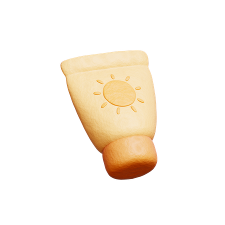 Protector solar  3D Icon