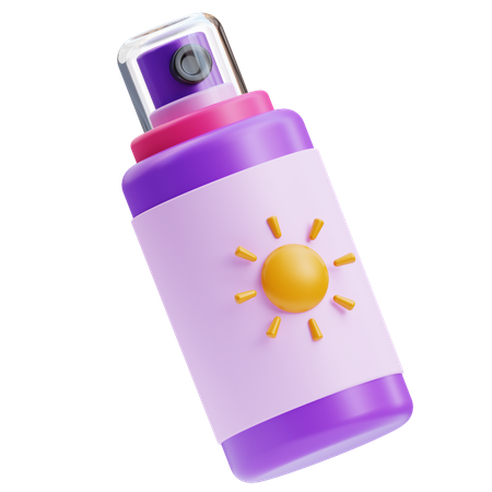 Spray de protección solar  3D Icon