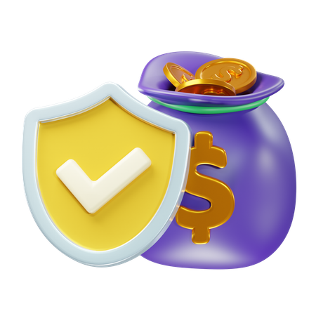 Proteger el dinero  3D Icon