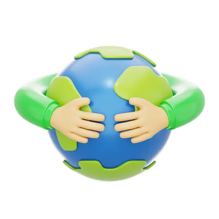 Protéger la terre  3D Icon