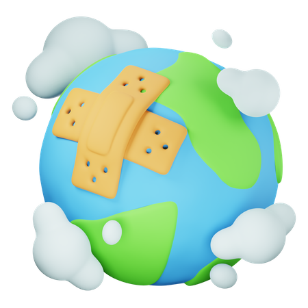 Proteger la tierra  3D Icon