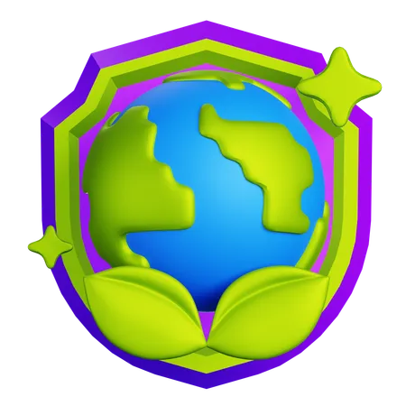 Proteger nuestra tierra  3D Icon