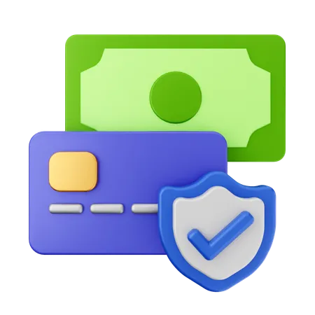 Proteger el pago  3D Icon