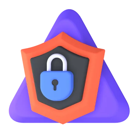 Proteger la seguridad  3D Icon