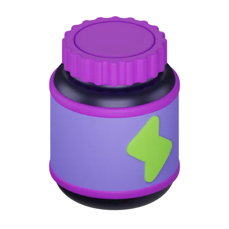 Protein Bottle  3D Icon