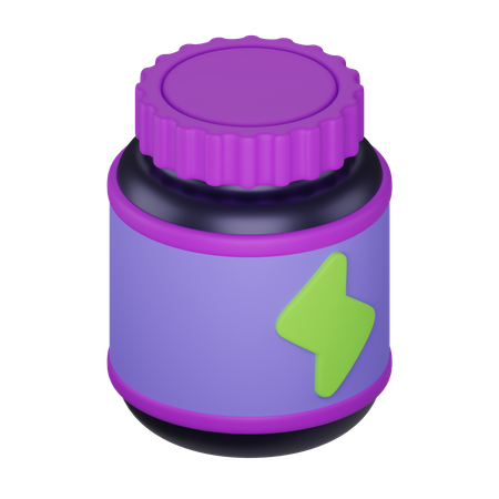 Protein Bottle  3D Icon