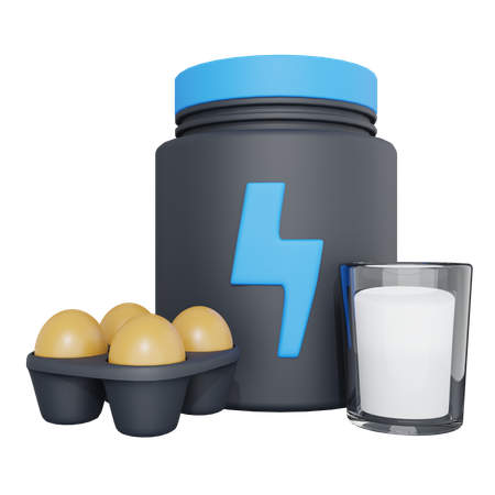 Protein-Mahlzeit  3D Icon