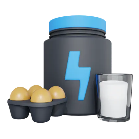 Protein-Mahlzeit  3D Icon