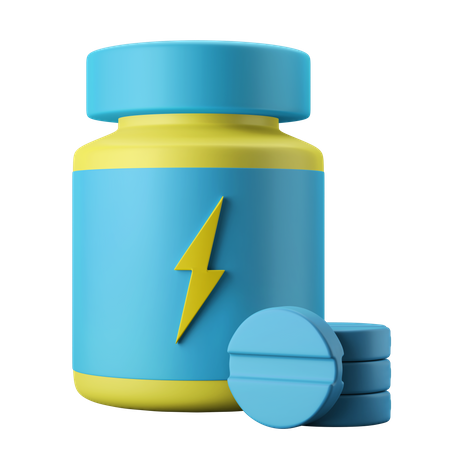 Protein Pills  3D Icon
