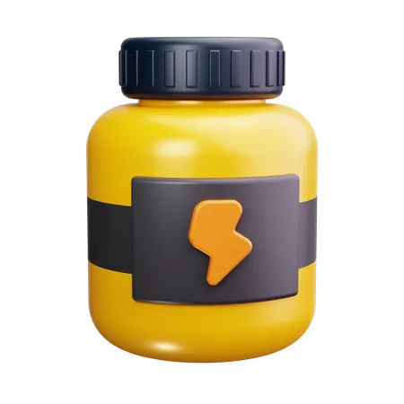 Protein Supplementary  3D Icon