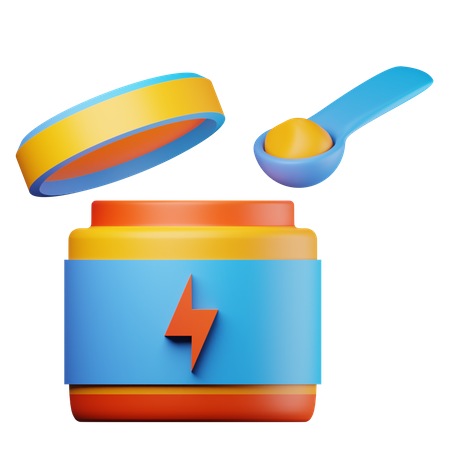 Protein Pulver  3D Icon