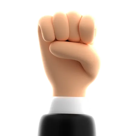 Protest Hand Gesture  3D Icon
