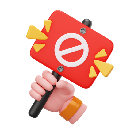 Protest Sign  3D Icon