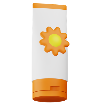 Creme protetor solar  3D Icon