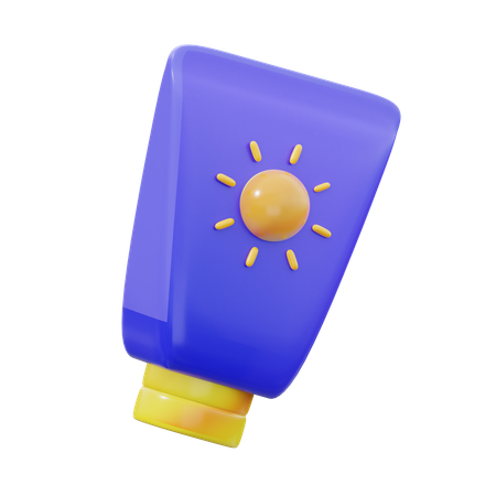 Protetor solar  3D Icon