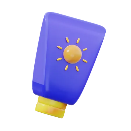 Protetor solar  3D Icon