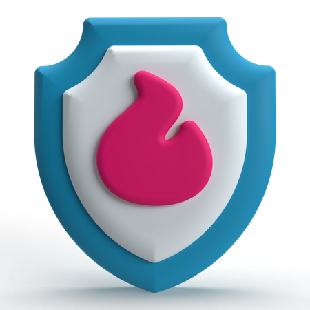 Protezione firewall  3D Icon