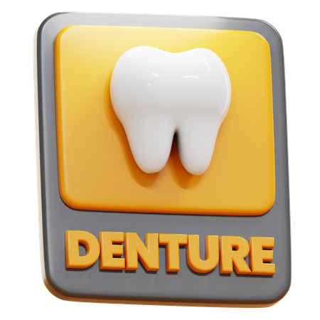 Dentier  3D Icon