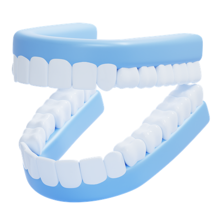 Dentier  3D Icon