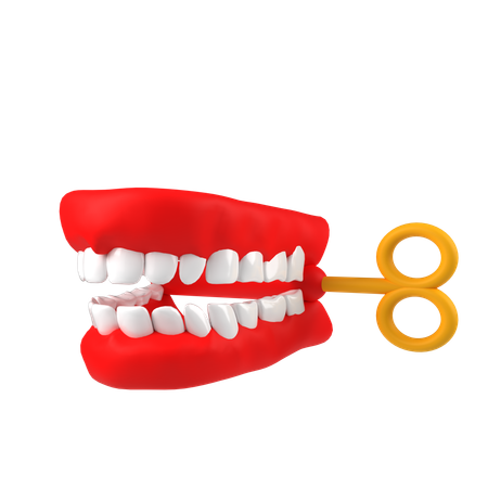 Dentier  3D Icon