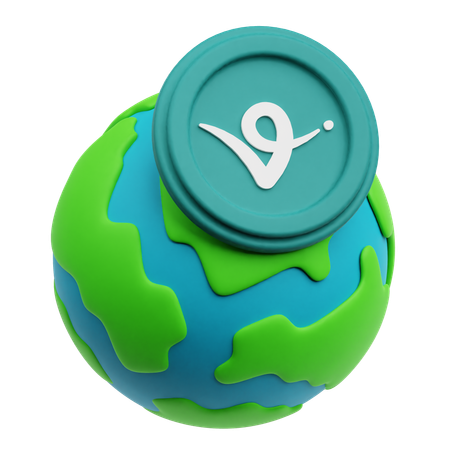 Protocole virtuel global  3D Icon