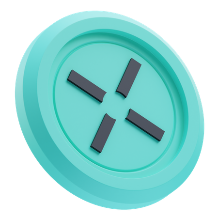 Criptomoneda a través del protocolo  3D Icon