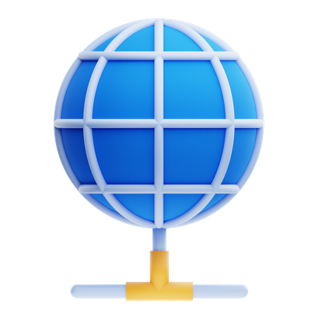 Protocolo de rede  3D Icon