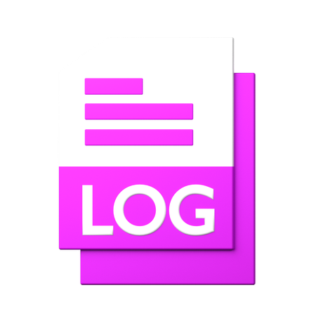 Logdatei  3D Icon