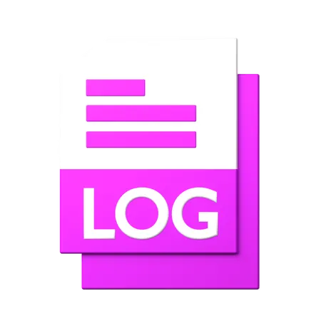 Logdatei  3D Icon