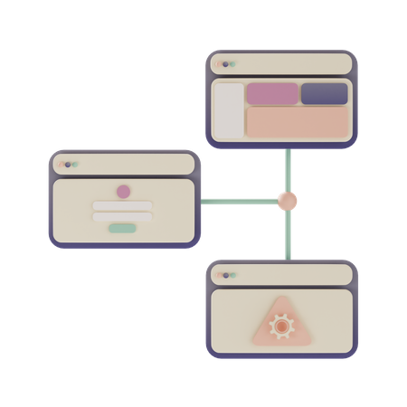 Protótipo de site  3D Icon