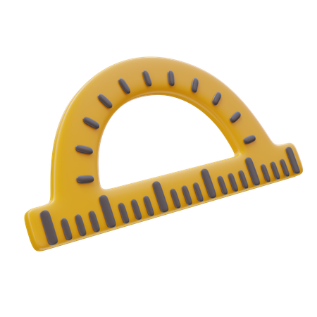 Protractor  3D Icon